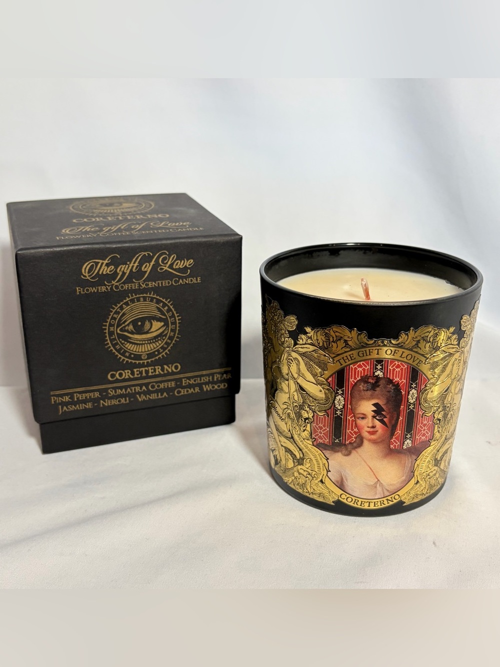 NIB CORETERNO The Gift of Love Flowery Coffee Scented Candle